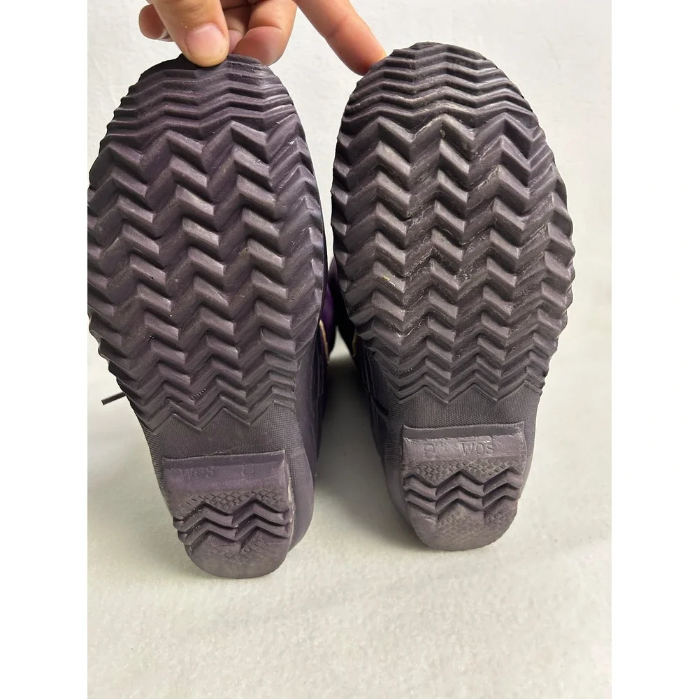 Wintercore Vintage Sorel Women 8 Purple Snowlion Waterproof Insulated Snow Boots